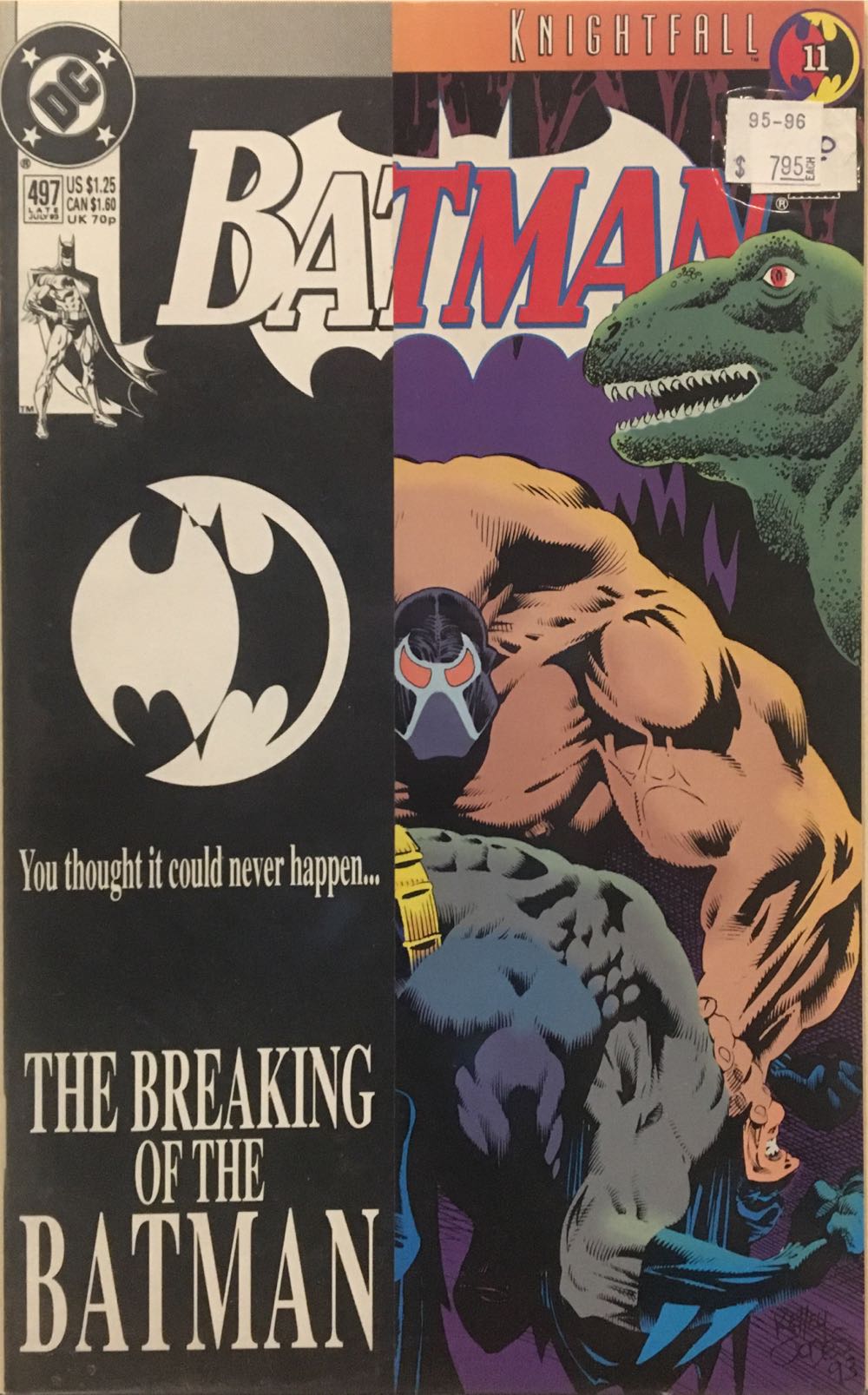 Batman - DC Comics (497 - 07/1993) comic book collectible [Barcode 070992304301] - Main Image 2