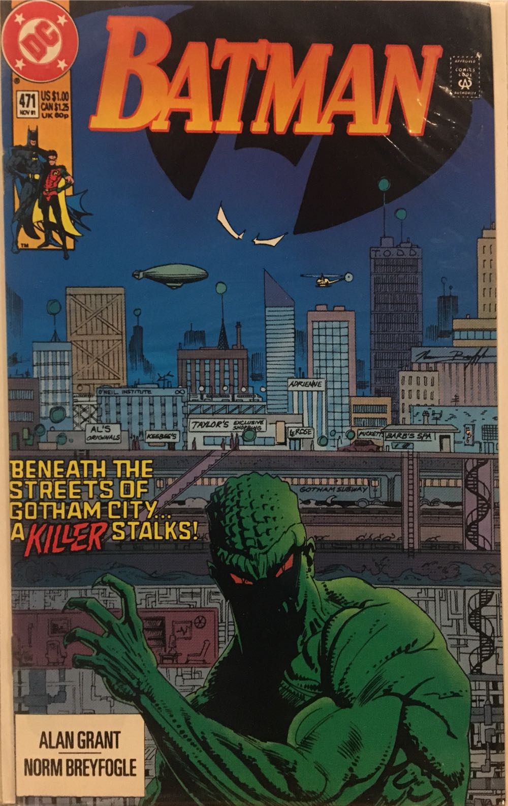 Batman - DC Comics (471 - Nov 1991) comic book collectible [Barcode 761941200057] - Main Image 2