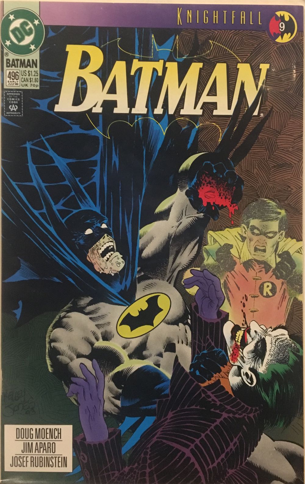 Batman - DC Comics (496 - Jul 1993) comic book collectible [Barcode 761941200057] - Main Image 2