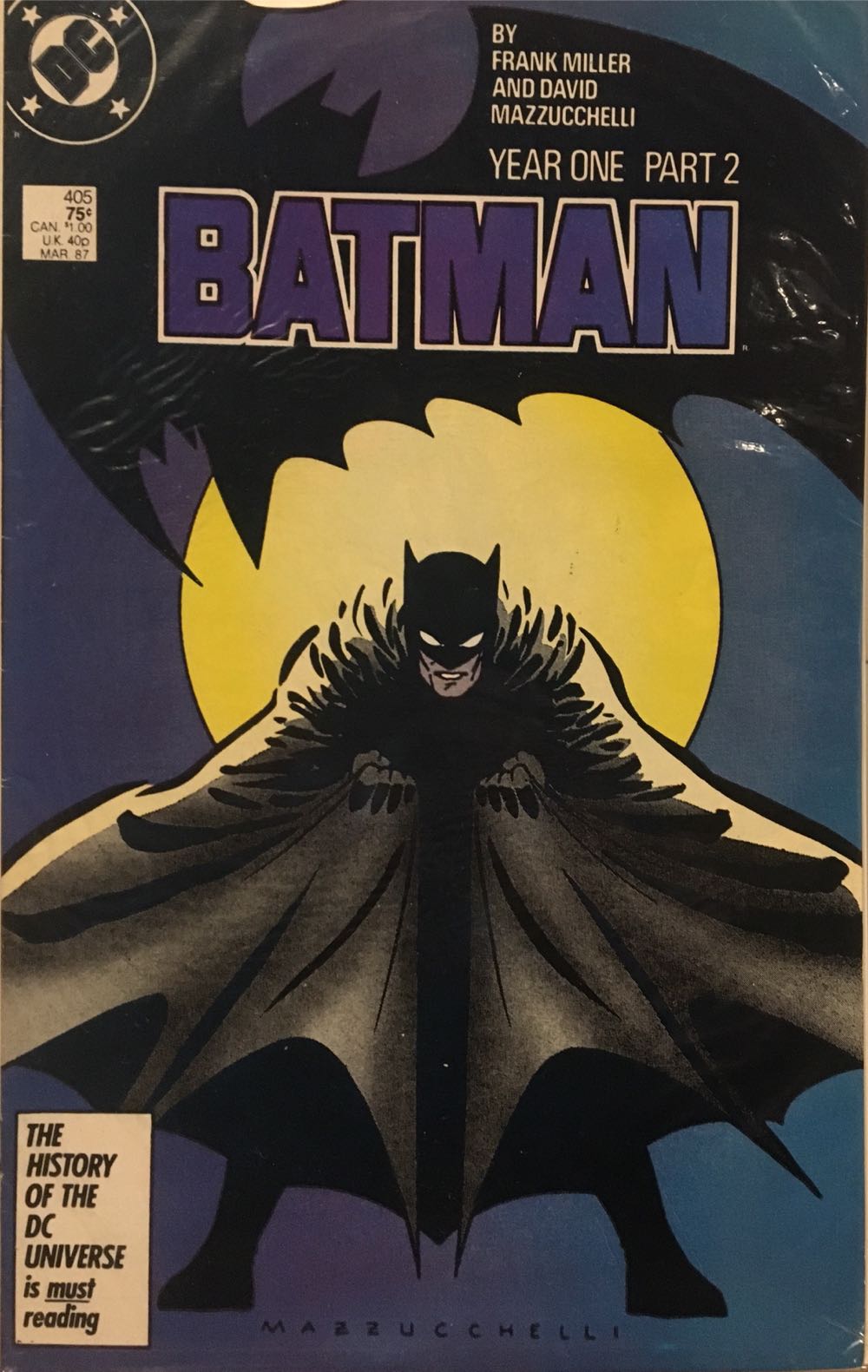 Batman - DC (405 - Mar 1987) comic book collectible [Barcode 070989304307] - Main Image 2