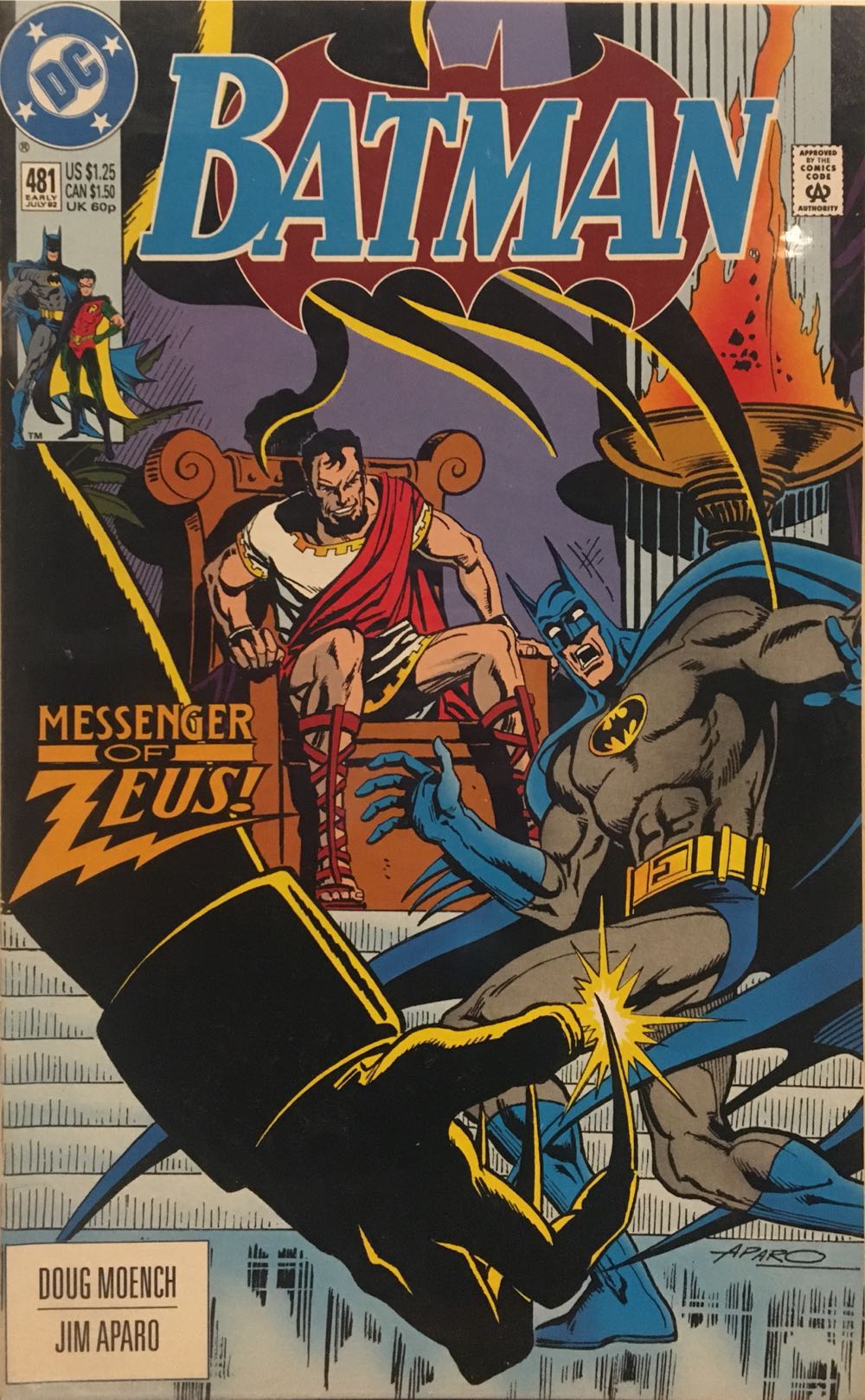 Batman - DC Comics (481 - Jul 1992) comic book collectible [Barcode 761941204666] - Main Image 2