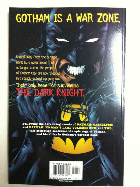 Batman No Man’s Land Volume 3 - DC Comics (Oct 2000) comic book collectible [Barcode 761941223063] - Main Image 2