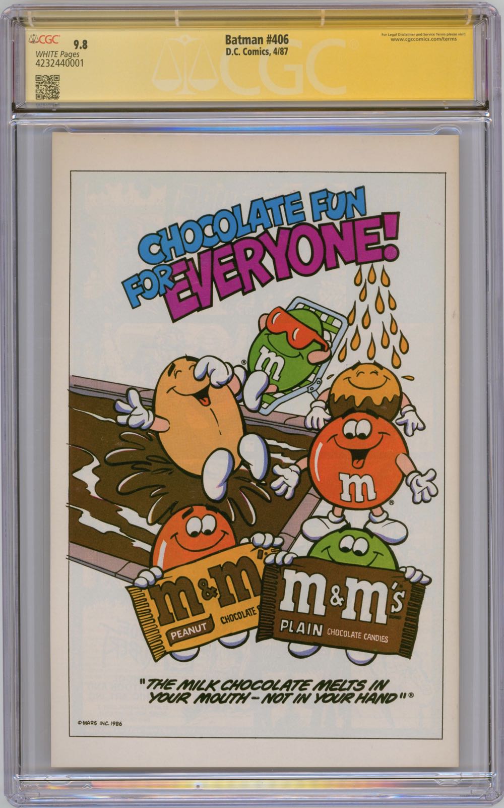 Batman(1940)#406 - DC Comics (406 - Apr 1987) comic book collectible - Main Image 2