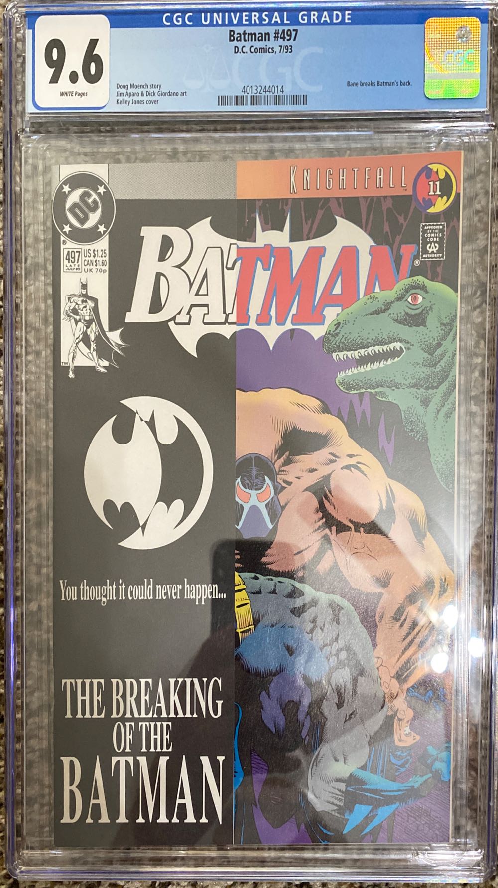 Batman (Vol. 1) - DC Comics (497 - Jul 1993) comic book collectible - Main Image 4