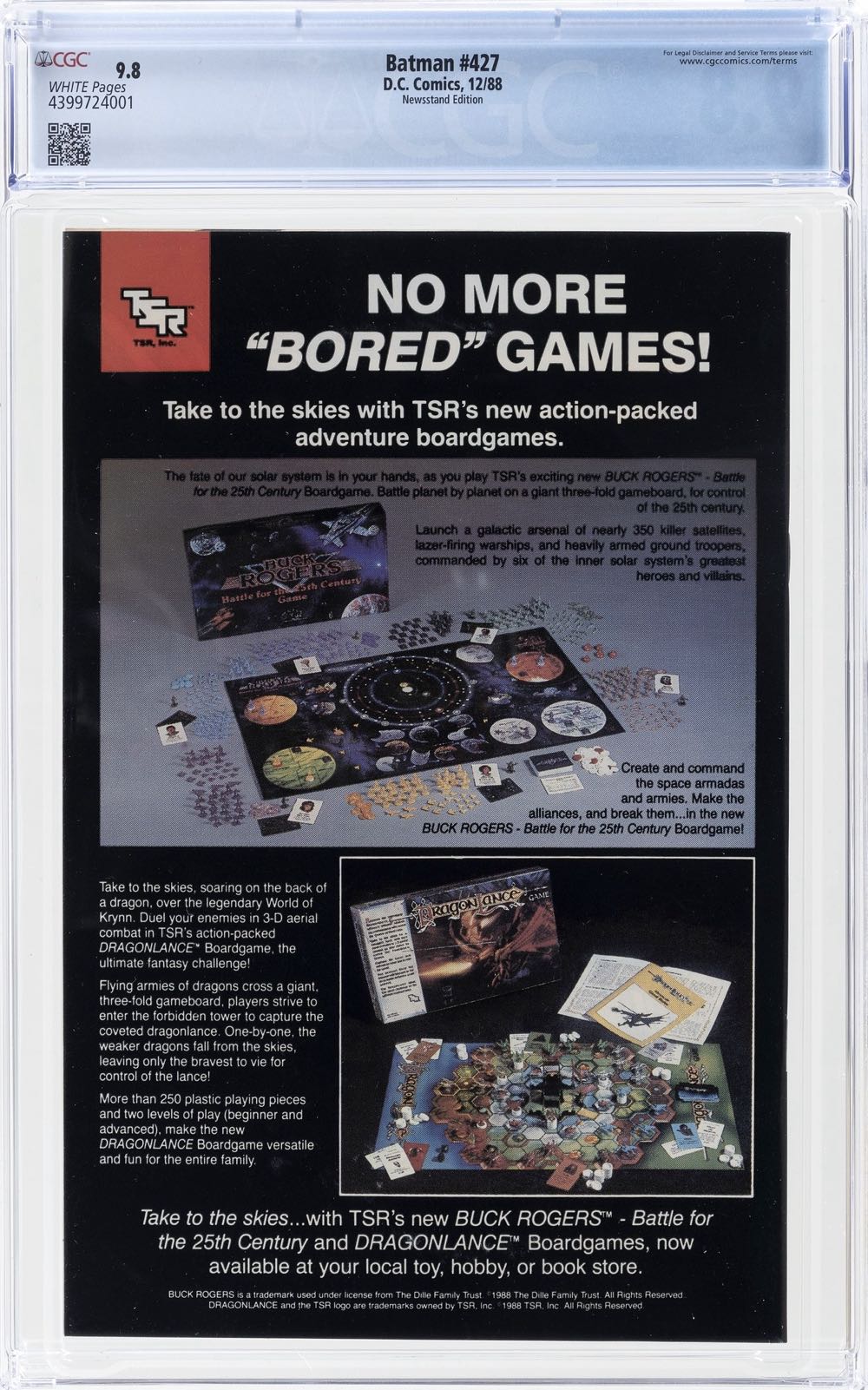 Batman - DC Comics (427 - Jan 1989) comic book collectible [Barcode 070989304307] - Main Image 3