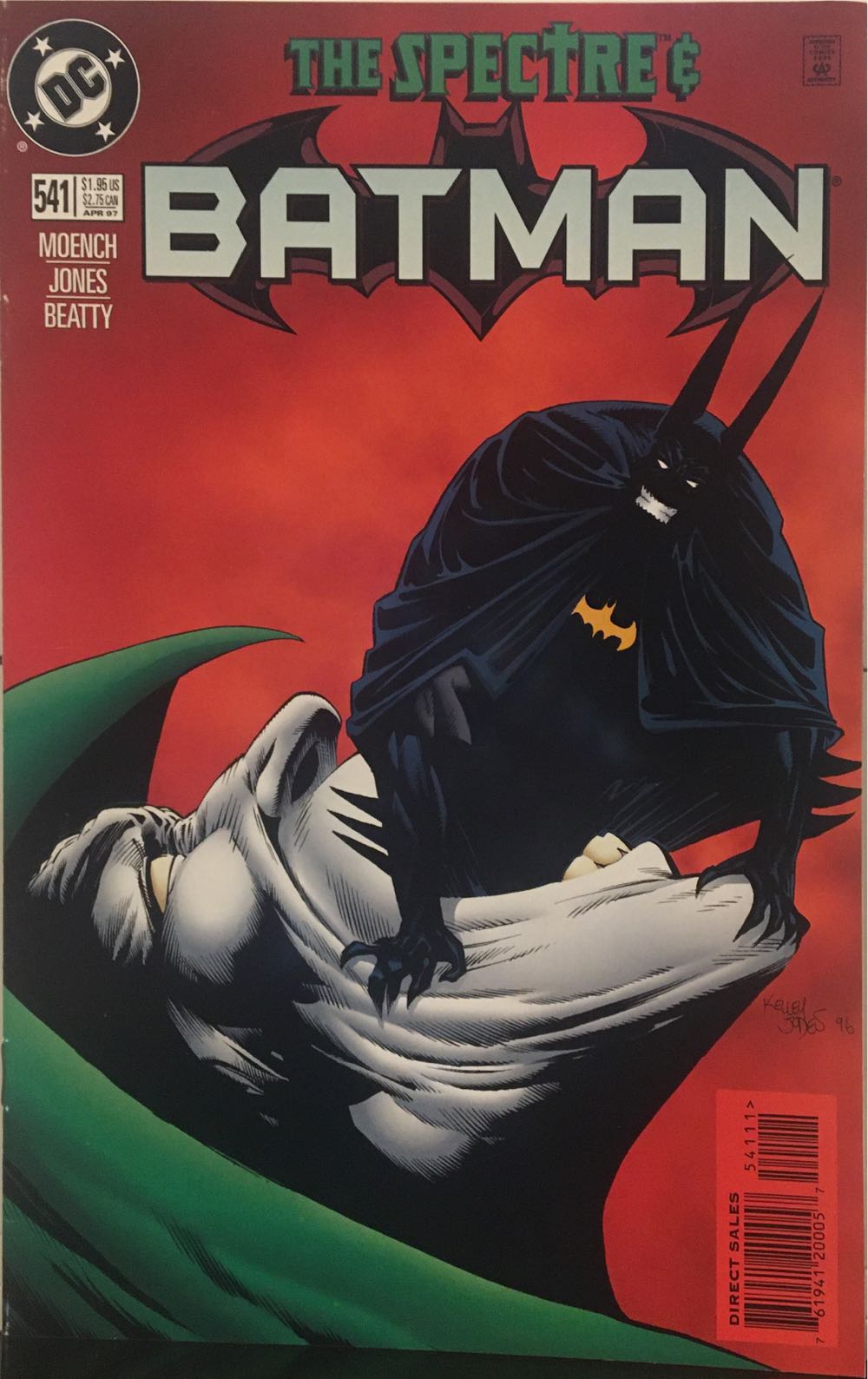 Batman (1940) - DC (Detective Comics) (541 - Apr 1997) comic book collectible [Barcode 761941200057] - Main Image 2