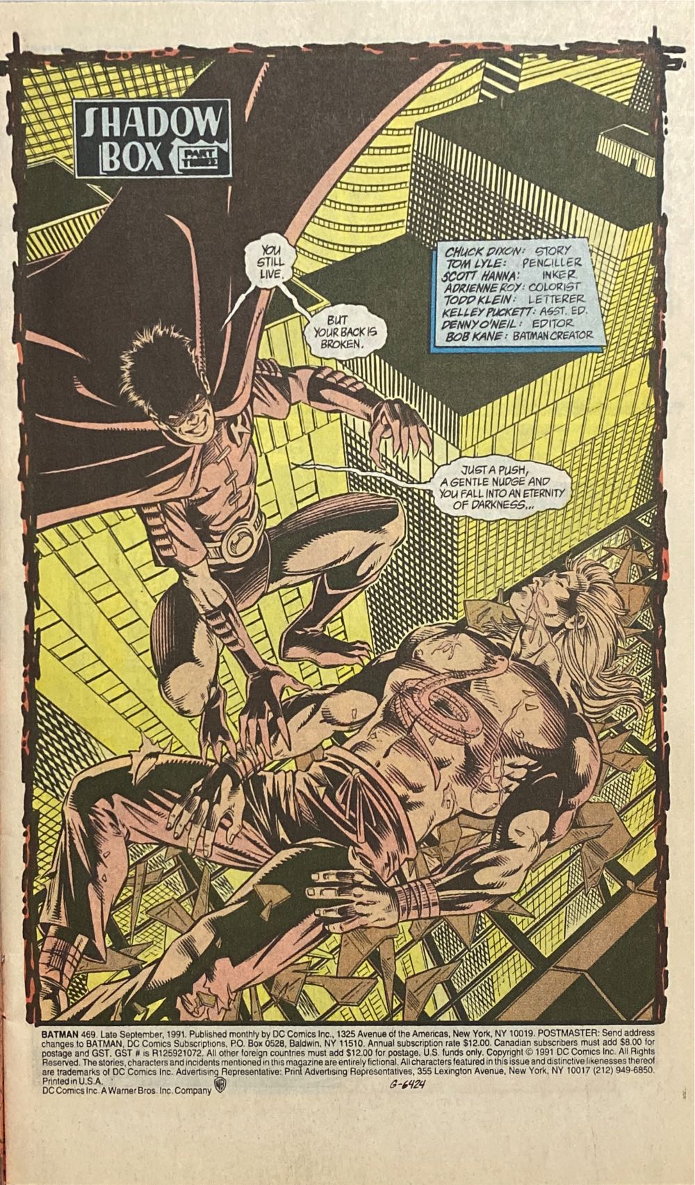 Batman - DC Comics (469 - 09/1991) comic book collectible - Main Image 3