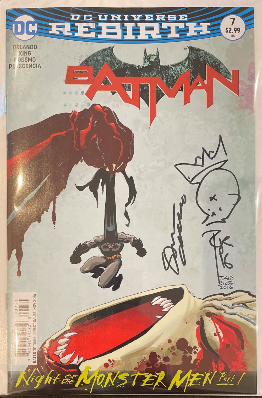 Batman - DC Comics (7 - Nov 2016) comic book collectible [Barcode 76194134182800721] - Main Image 2