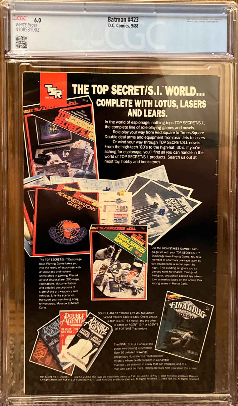 Batman - DC (Detective Comics) (423 - Sep 1988) comic book collectible - Main Image 2