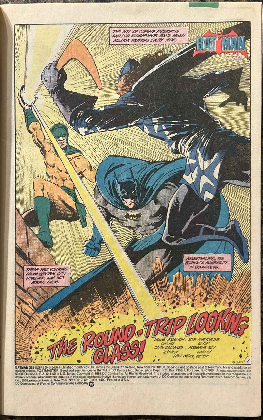 Batman Vol 1 - DC Comics (388 - Oct 1985) comic book collectible - Main Image 3