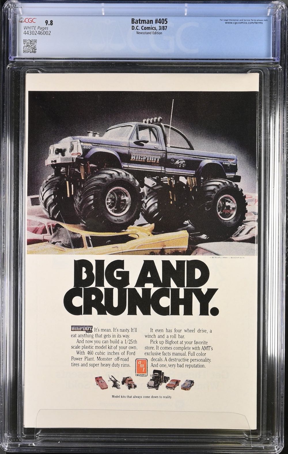 Batman (Vol. 1) - DC Comics (405 - Mar 1987) comic book collectible [Barcode 07098930430703] - Main Image 3