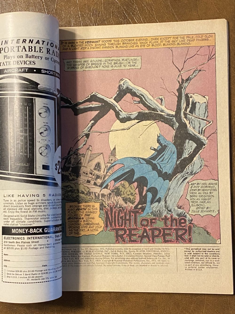 Jonah Hex: Batman - DC Comics (237 - Dec 1971) comic book collectible - Main Image 2