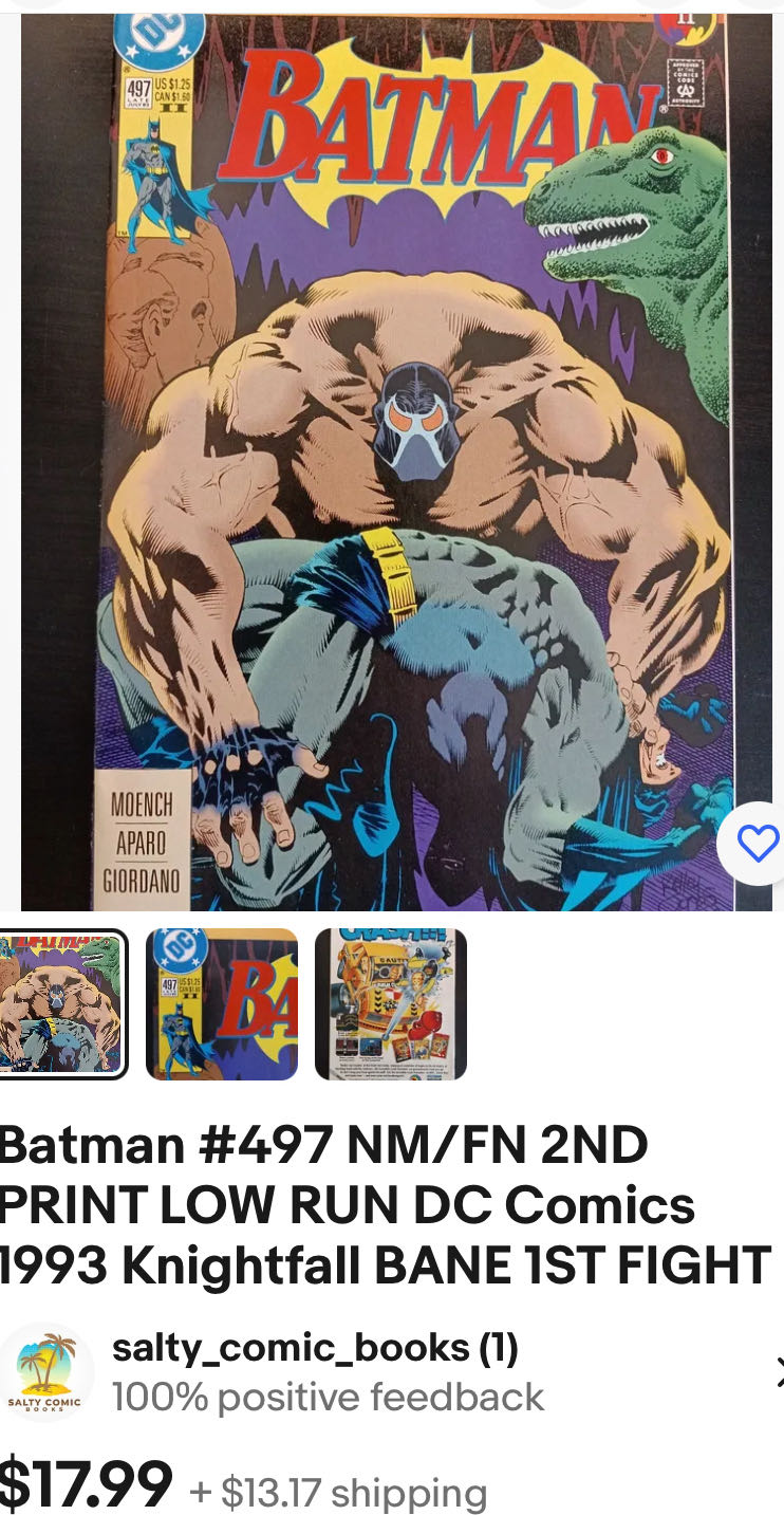 Batman - DC (Detective Comics) (497 - 07/1993) comic book collectible - Main Image 2