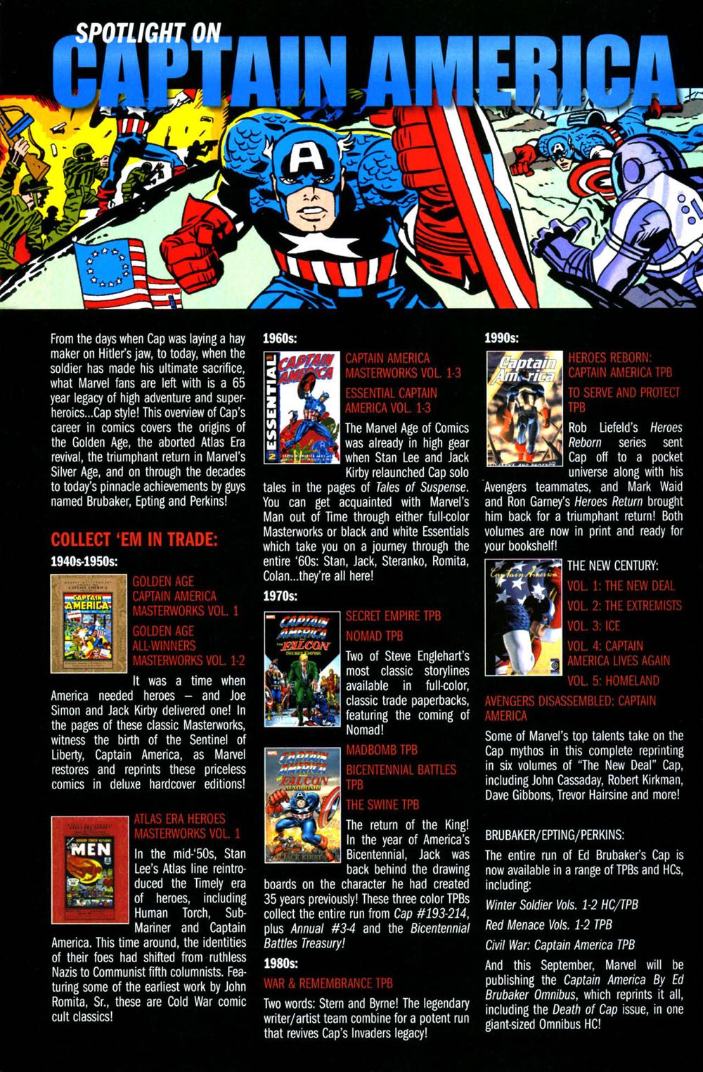 Marvel Spotlight: Captain America Remembered - Marvel Comics (1 - Jun 2007) comic book collectible [Barcode 009281032465] - Main Image 3