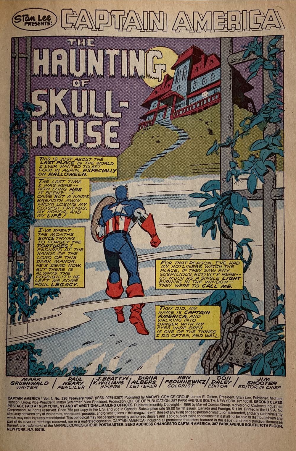 Captain America - Marvel (326 - Feb 1987) comic book collectible [Barcode 071486024538] - Main Image 2