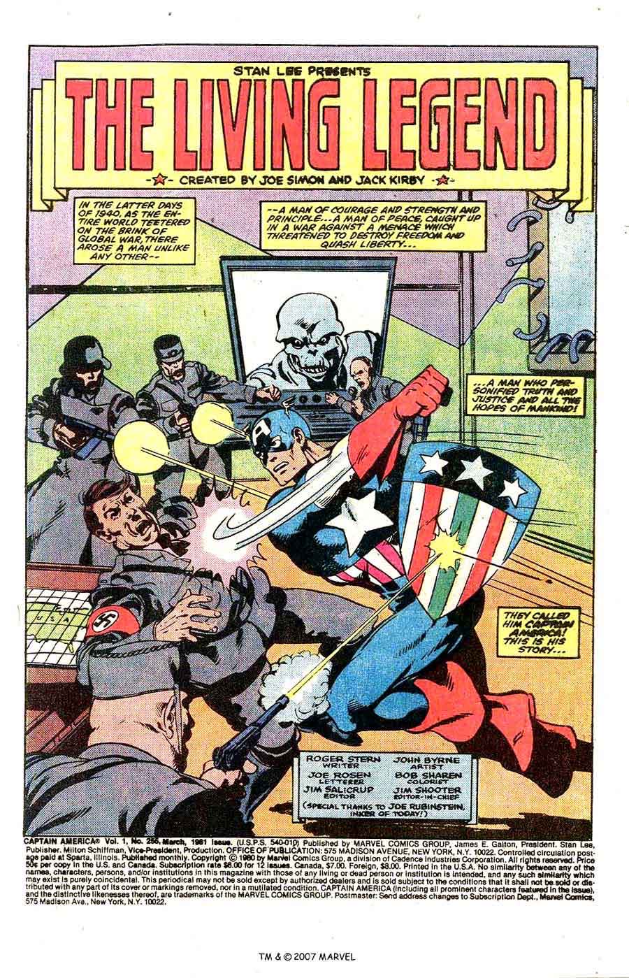 Captain America - Marvel (255 - Mar 1981) comic book collectible [Barcode 071486024538] - Main Image 4