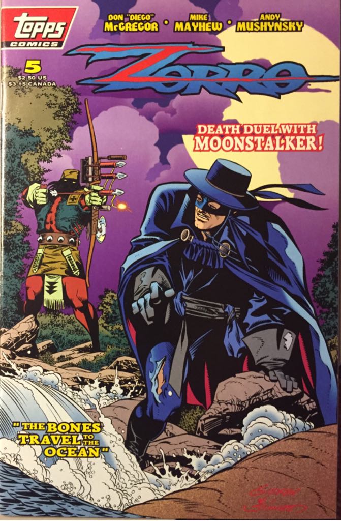 Zorro - Topps Comics (5) comic book collectible [Barcode 725130092397] - Main Image 1