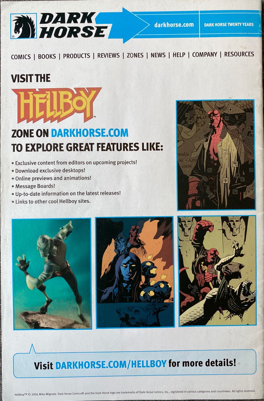 HellBoy: Free Comic Book Day - Dark Horse Comics (1 - Apr 2008) comic book collectible [Barcode 761568153484] - Main Image 2