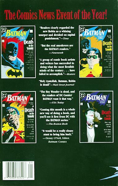 Batman a Death in the Family - DC Comics (1 - 01/1989) comic book collectible [Barcode 070989333208] - Main Image 2