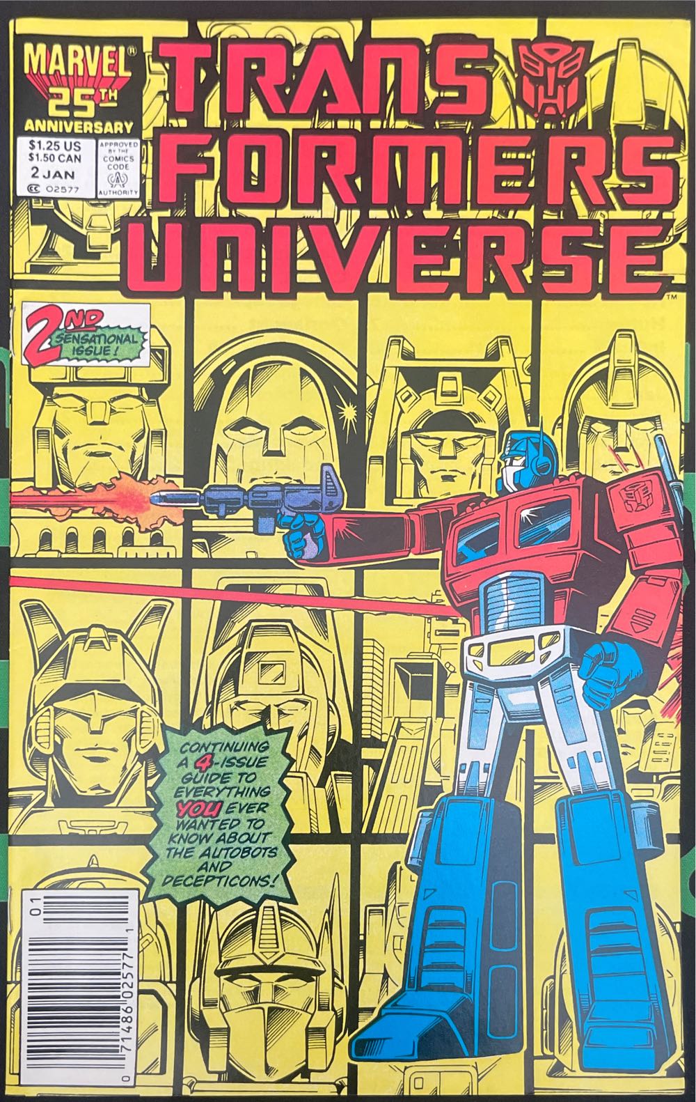 TransFormers Universe - Marvel (2 - Jan 1987) comic book collectible [Barcode 071486025771] - Main Image 3