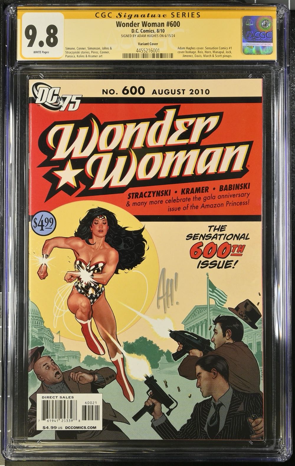Wonder Woman - DC Comics (600 - Aug 2010) comic book collectible [Barcode 761941253398] - Main Image 2