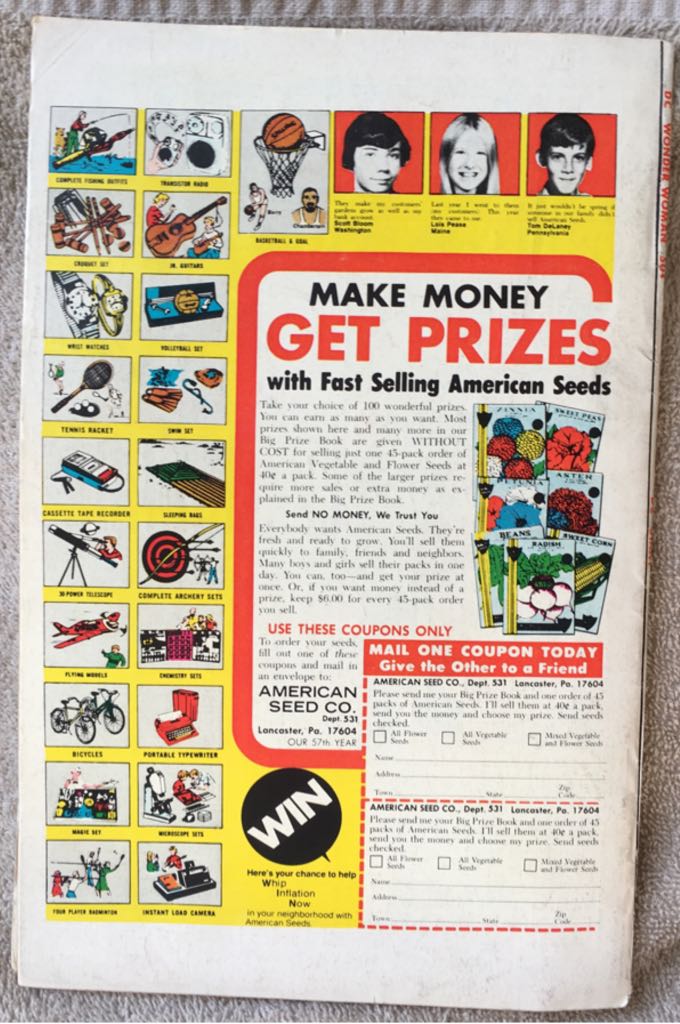 Wonder Woman - DC Comics (217 - May 1975) comic book collectible [Barcode 52263555445] - Main Image 2