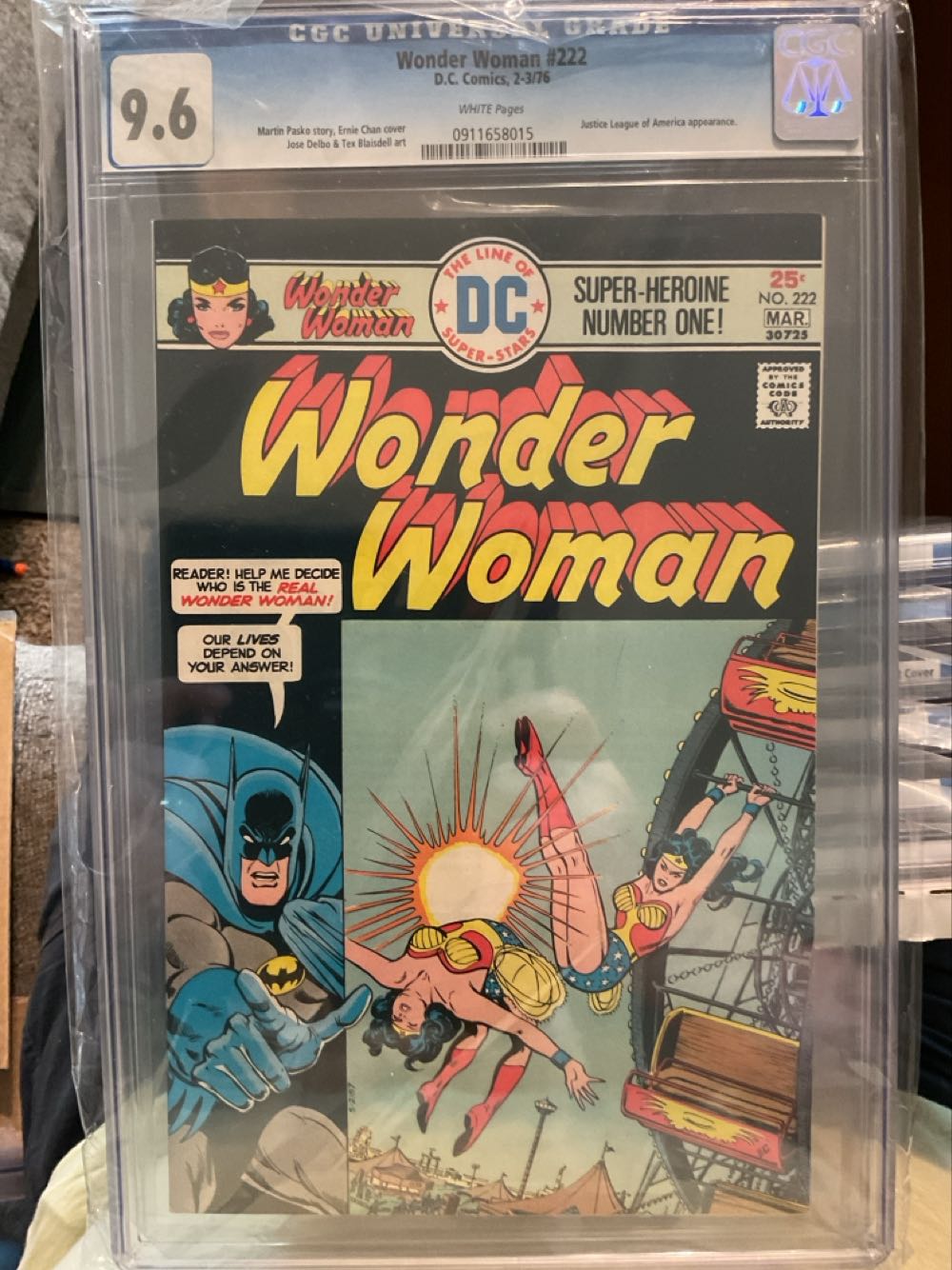 Wonder Woman - DC Comics (222 - Mar 1976) comic book collectible [Barcode 87441555996] - Main Image 2