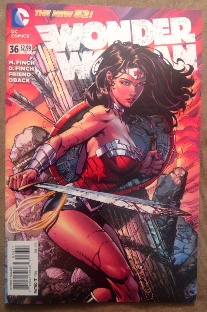 Wonder Woman New 52 - DC Comics (36 - Jan 2015) comic book collectible [Barcode 76194130628503611] - Main Image 1