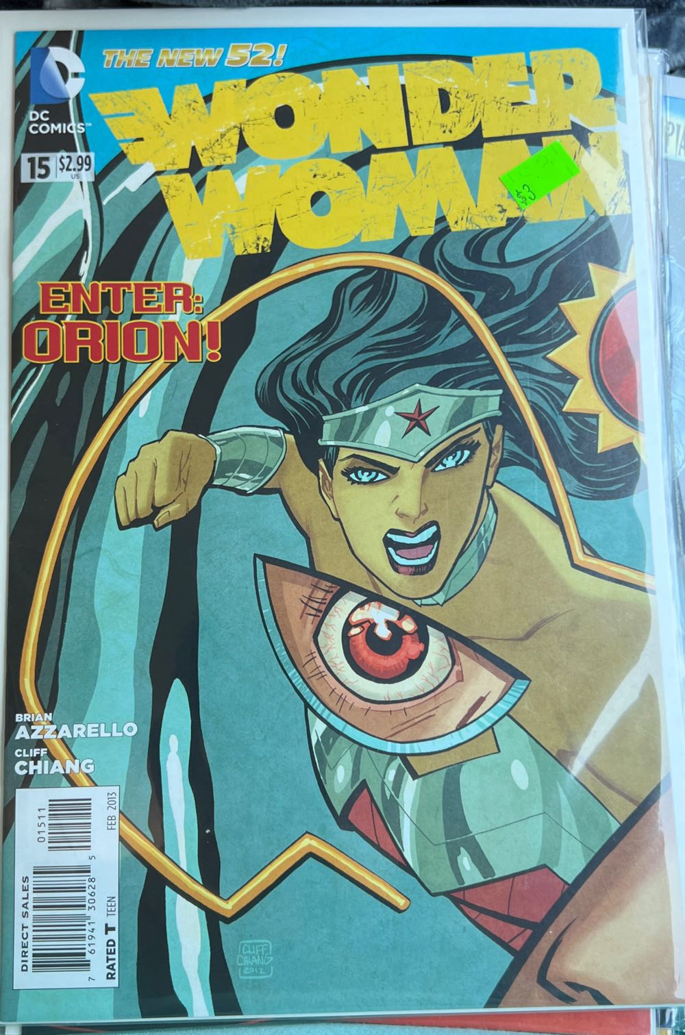 Wonder Woman (15) - DC Comics (15 - Feb 2013) comic book collectible [Barcode 76194130628501511] - Main Image 2