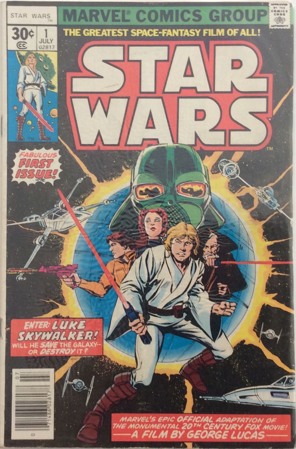 Star Wars - Marvel Comics (1 - 07/1977) comic book collectible [Barcode 82555] - Main Image 2