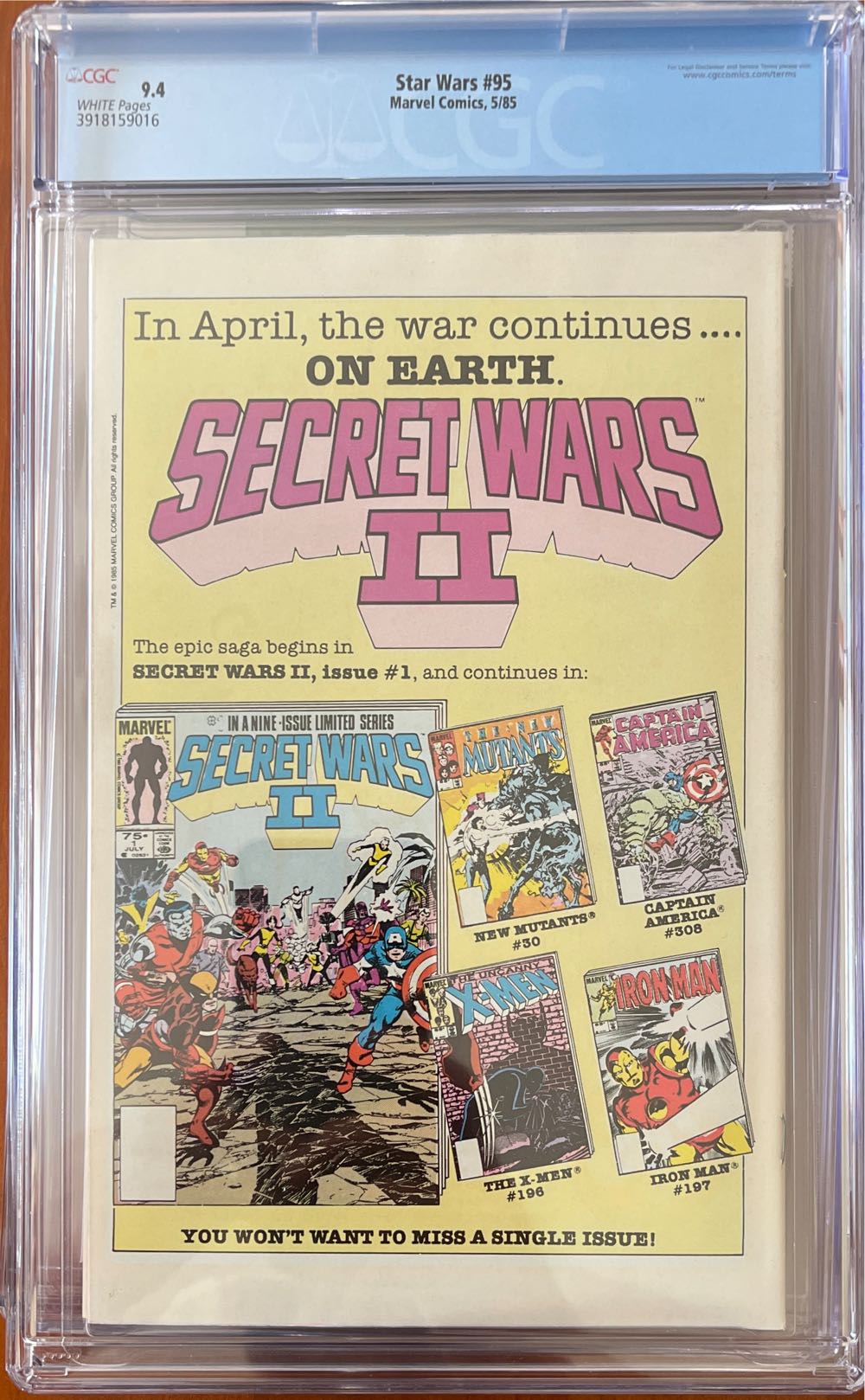 Star Wars - Marvel (95 - May 1985) comic book collectible [Barcode 9781593076405] - Main Image 2
