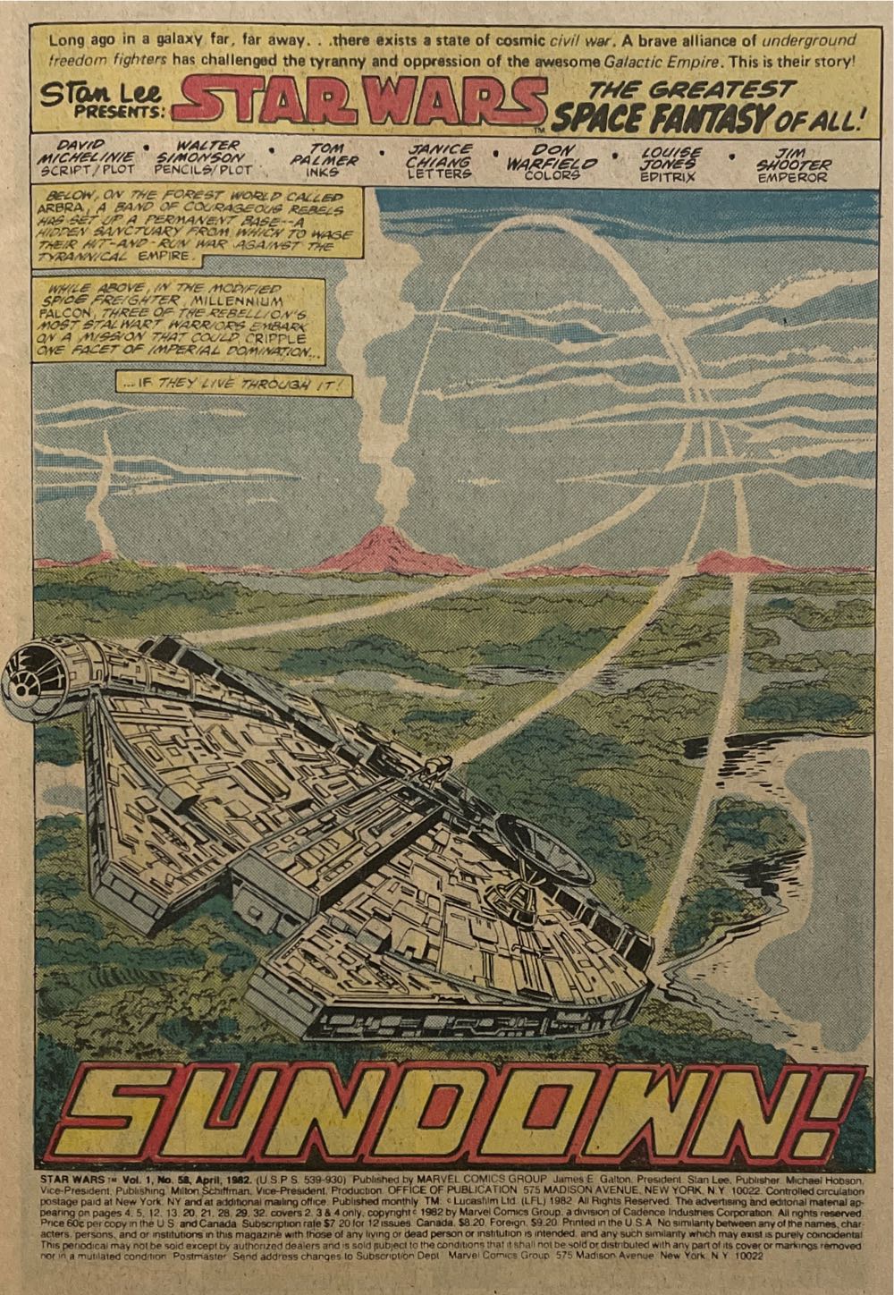 Star Wars V1 - Marvel Comics (58 - Apr 1982) comic book collectible - Main Image 2