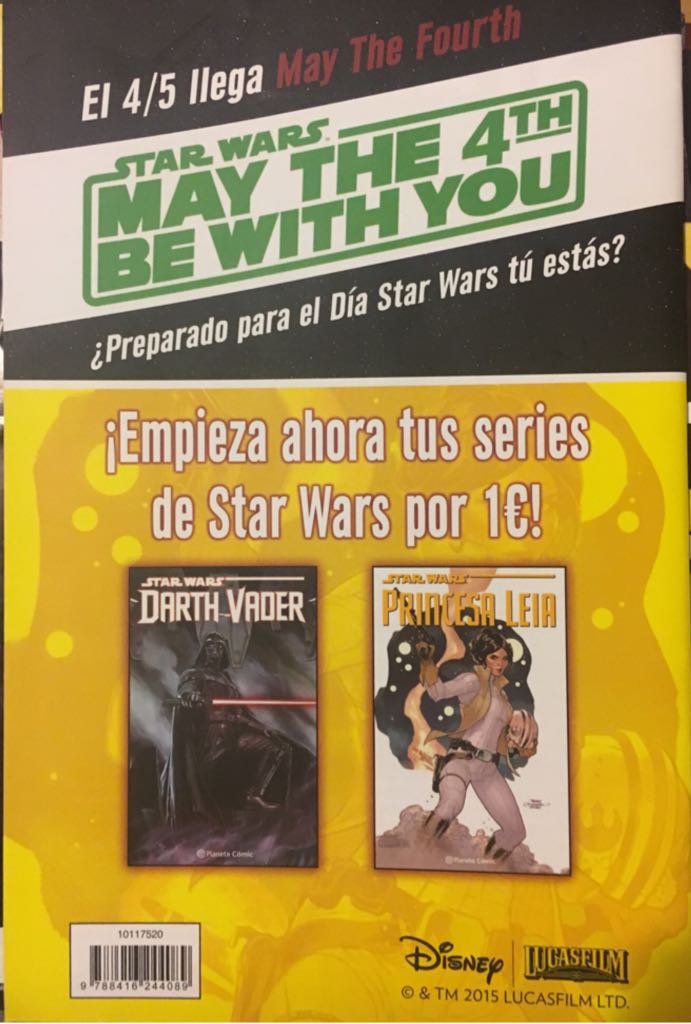 Star Wars  (1) comic book collectible [Barcode 9788416244089] - Main Image 2