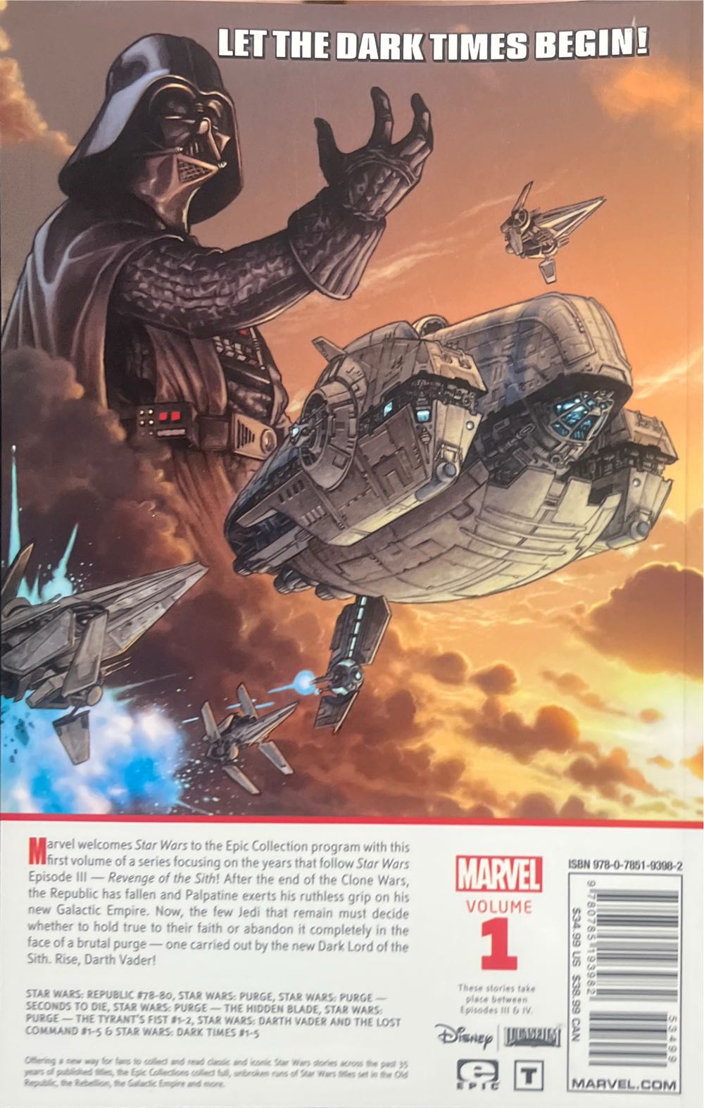 Star Wars: The Empire Epic Collection Vol 1 - Marvel Comics (1) comic book collectible [Barcode 978078519398253499] - Main Image 2