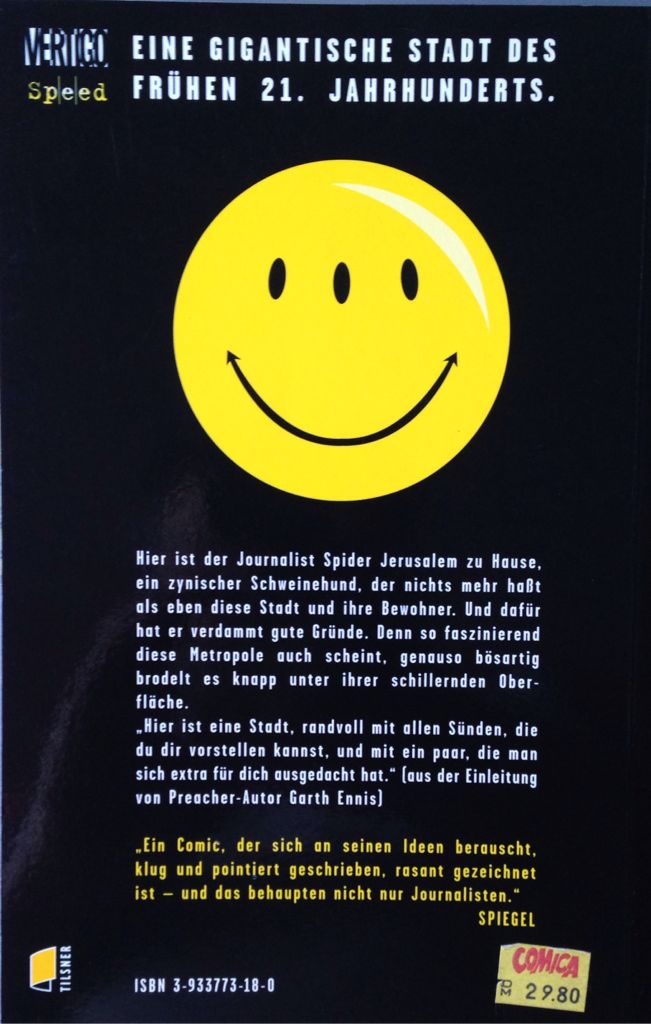 Transmetropolitan - Vertigo (1) comic book collectible [Barcode 9781563894459] - Main Image 2