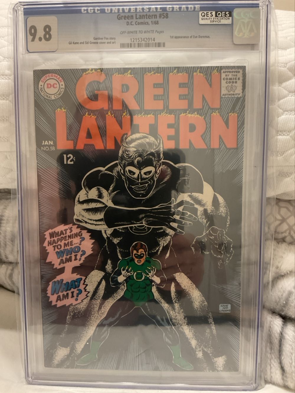 Green Lantern #58 - DC (58 - Jan 1968) comic book collectible [Barcode 54569884] - Main Image 3
