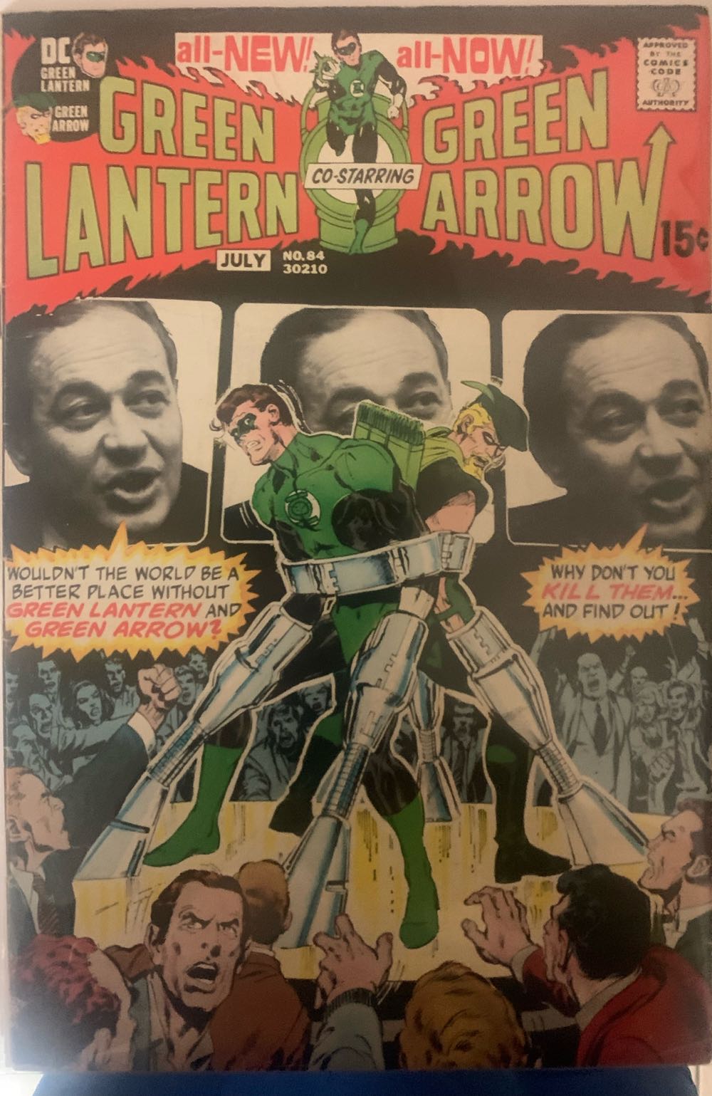 Green Lantern Co-Starring Green Arrow - DC Comics (84 - Jun 1971) comic book collectible [Barcode 58755] - Main Image 2