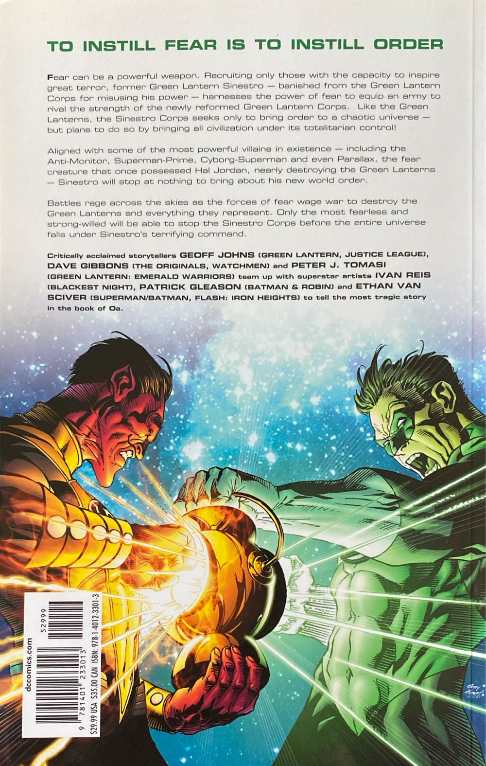 Green Lantern - The Sinestro Crops War - DC Comics comic book collectible [Barcode 9781401233013] - Main Image 2