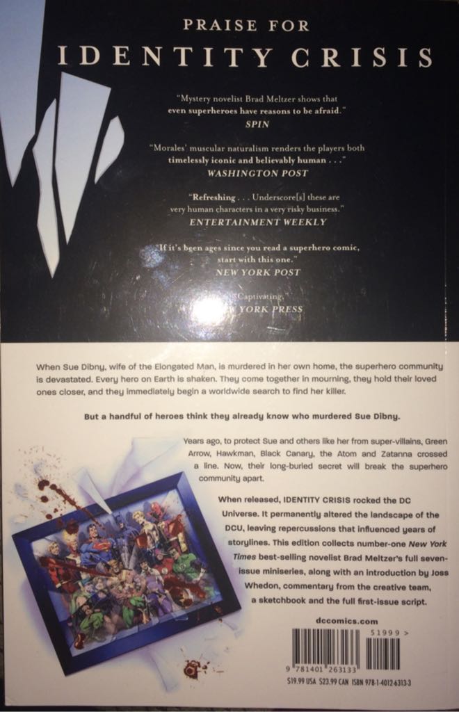 Identity Crisis - DC Comics (1-7 - Feb 2018) comic book collectible [Barcode 978140126313351999] - Main Image 2