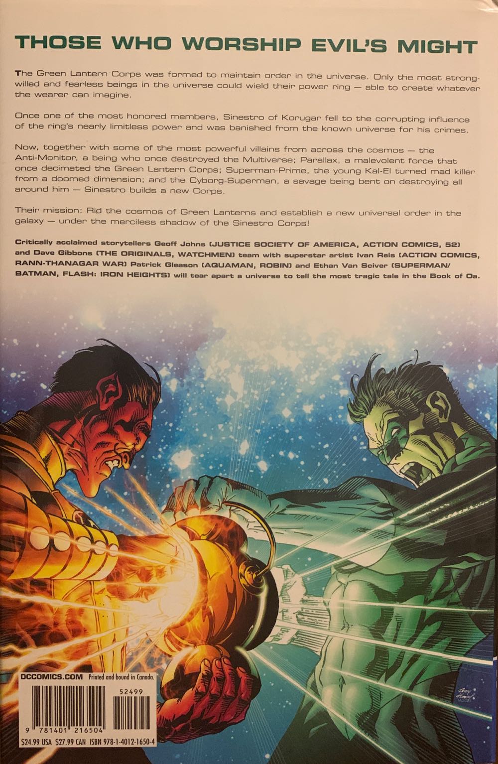 Green Lantern: Sinestro Corps War - DC Comics (1) comic book collectible [Barcode 9781401216504] - Main Image 2