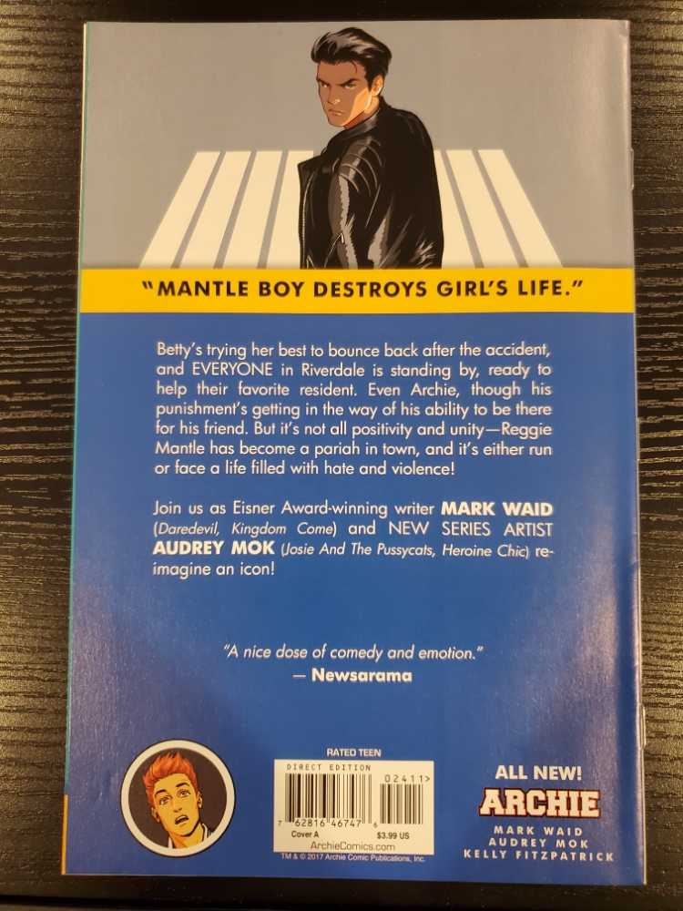 Archie V.2 - Archie Comic Publications (24 - Nov 2017) comic book collectible [Barcode 762816467476] - Main Image 2