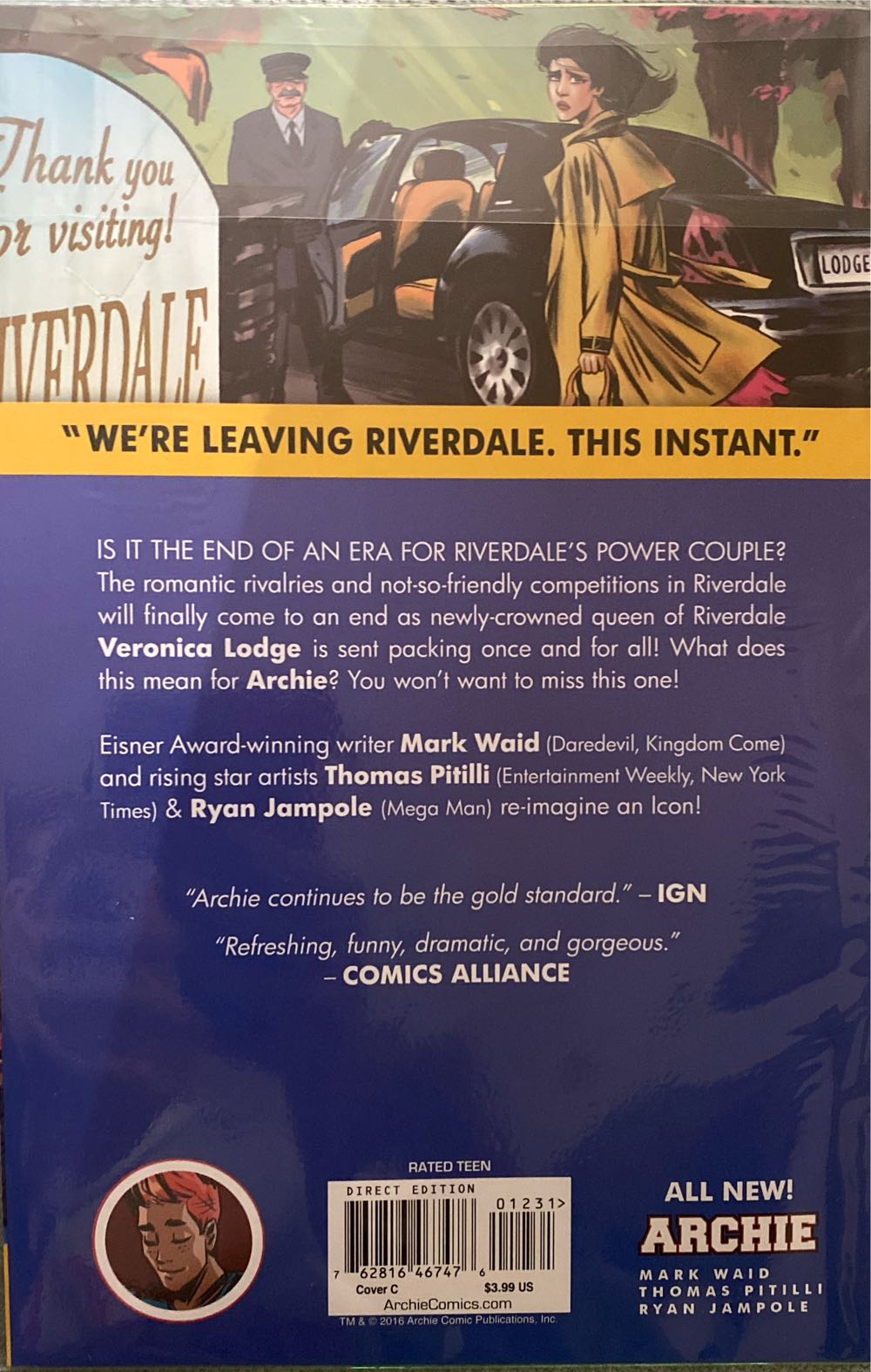 Archie - Archie Comic Publication, Inc. (12 - Nov 2016) comic book collectible [Barcode 76281646747601231] - Main Image 2