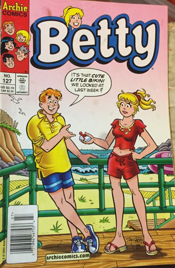 Betty - Archie Comic Publication, Inc. (127) comic book collectible [Barcode 722627467539] - Main Image 1