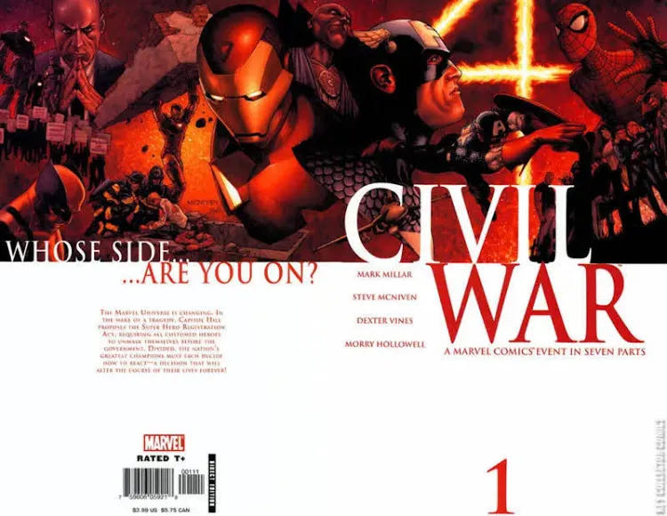 Civil War - Marvel Comics (1 - Jul 2006) comic book collectible [Barcode 759606059218] - Main Image 3