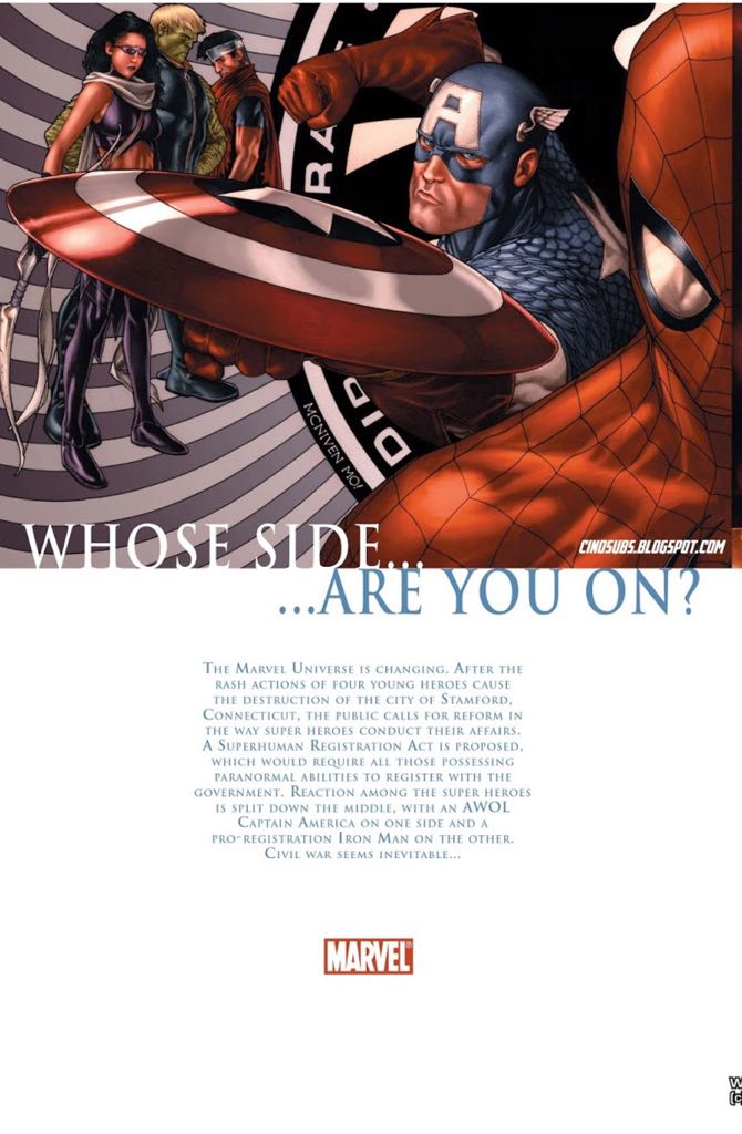 Civil War (Vol 1 | 2006) - Marvel (2 - Aug 2006) comic book collectible [Barcode 759606059218] - Main Image 2