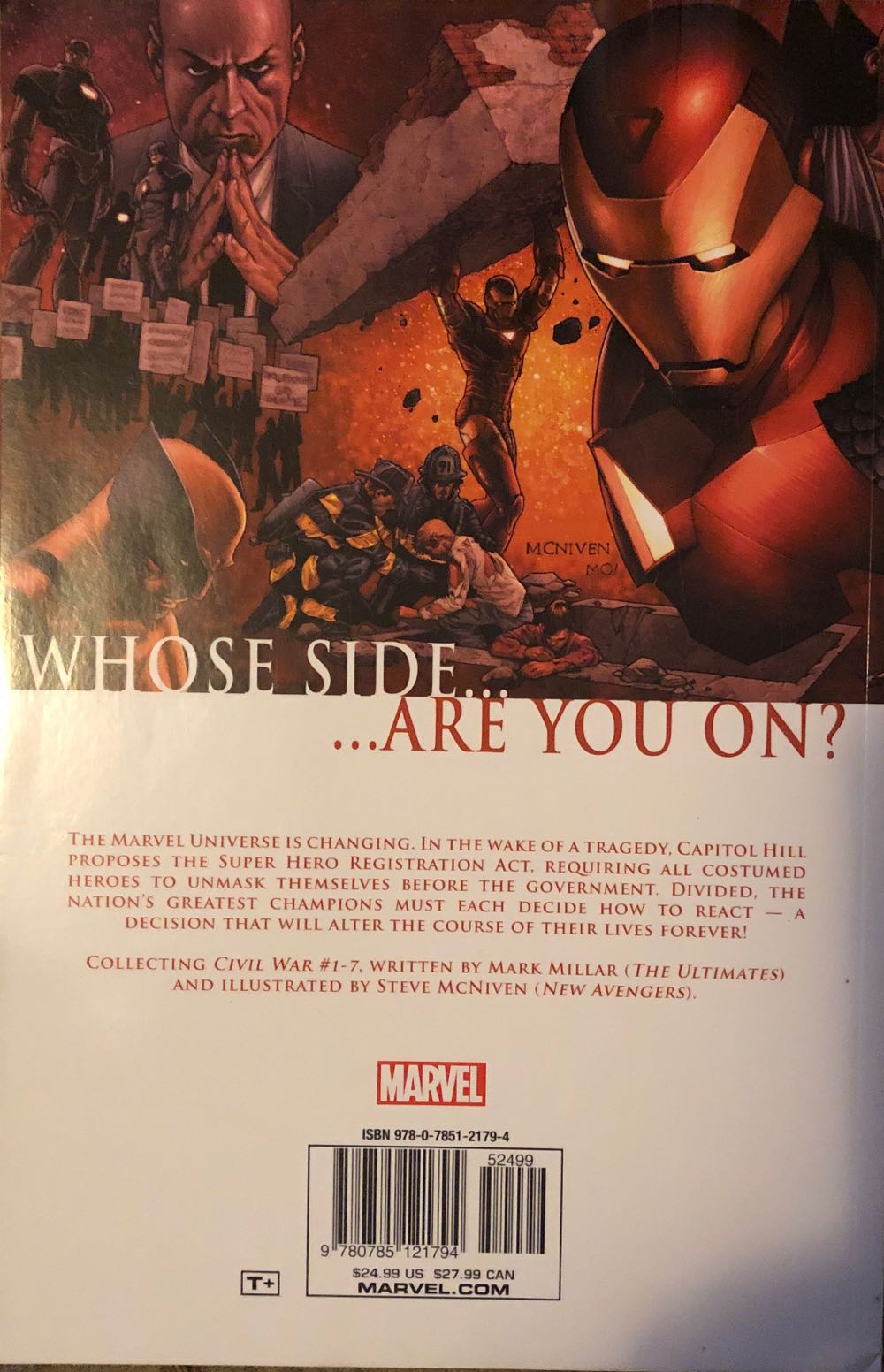 Civil War - Marvel Comics (1-7) comic book collectible [Barcode 9780785121794] - Main Image 2