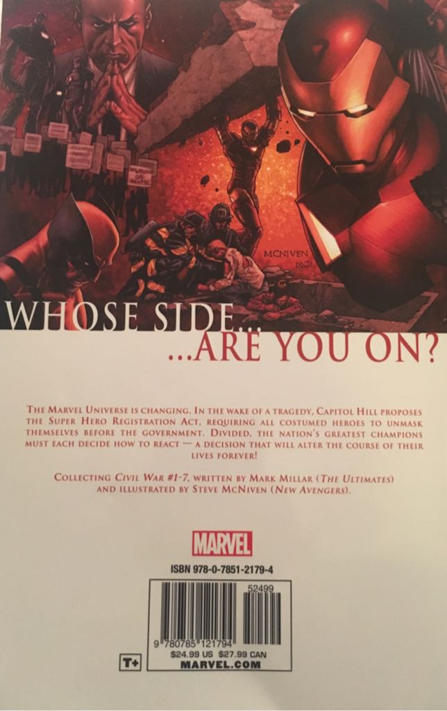 Civil War - Marvel Comics (TPB - Apr 2007) comic book collectible [Barcode 978078512179452499] - Main Image 2