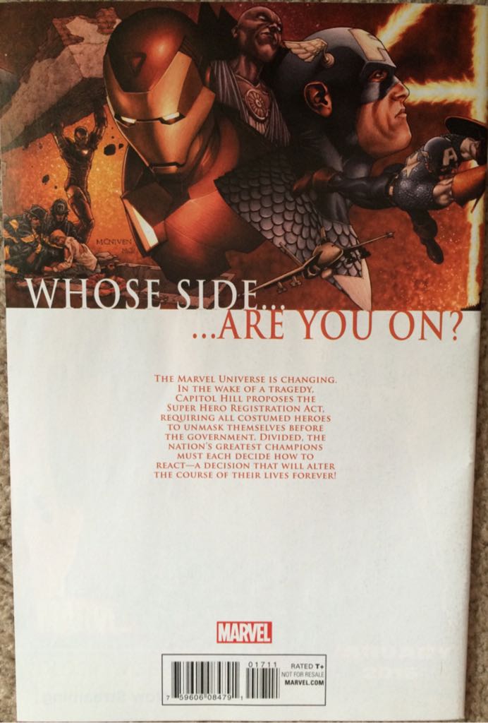 Civil War  (1) comic book collectible [Barcode 759606084791] - Main Image 2
