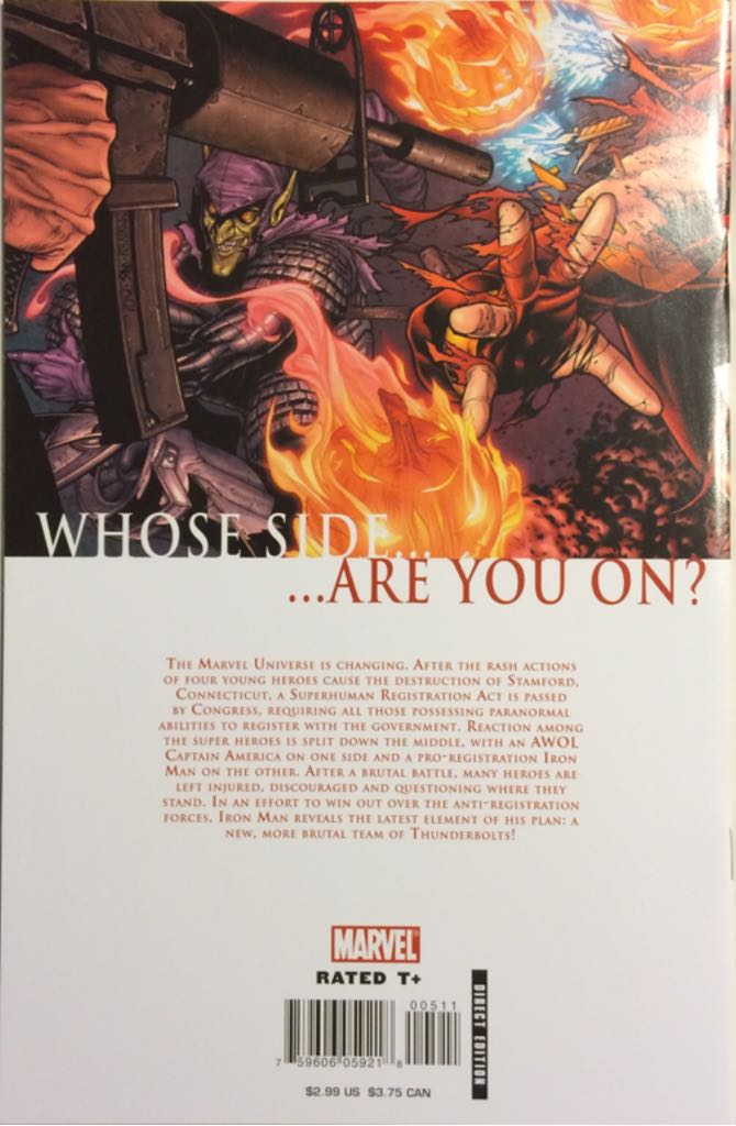 Civil War - Marvel (5 - Dec 2025) comic book collectible [Barcode 75960605921800511] - Main Image 2