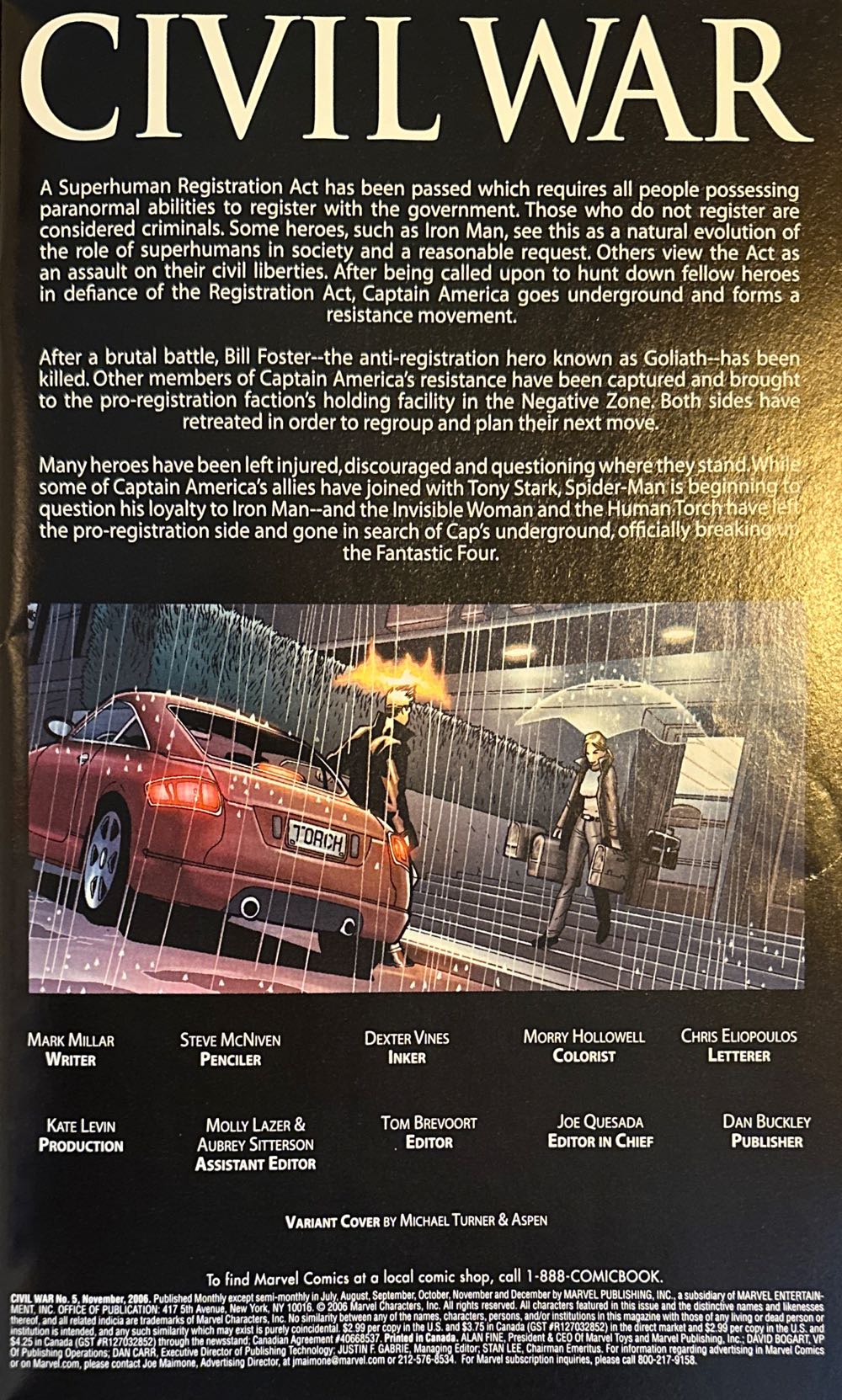 Civil War - Marvel (5 - Dec 2025) comic book collectible [Barcode 75960605921800511] - Main Image 3